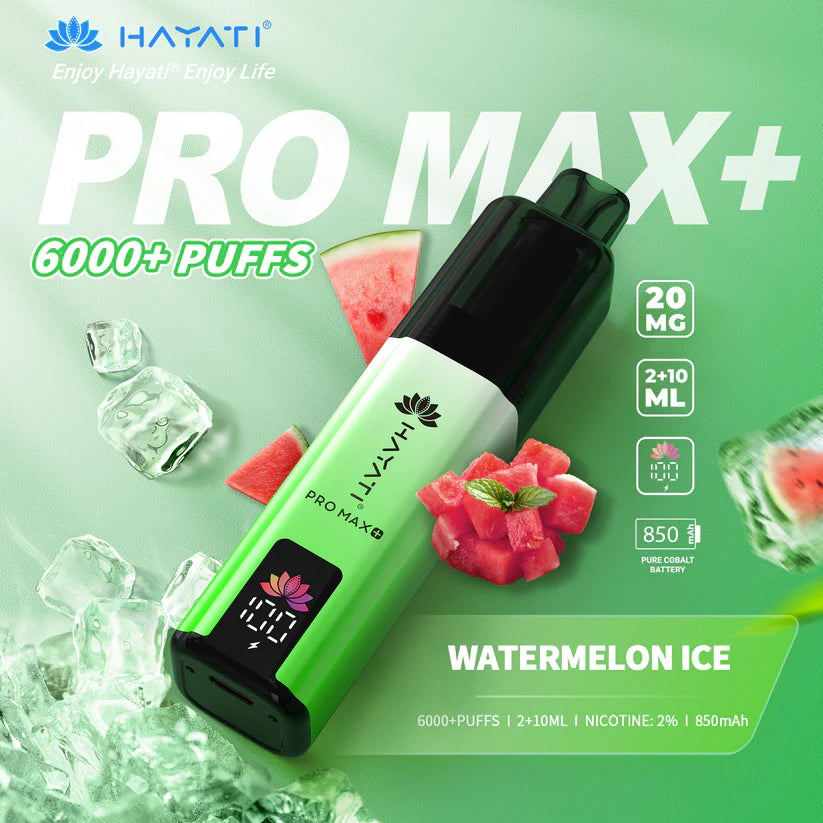 Hayati Pro Max+ 6000 Puffs - Long Lasting Disposable Vape UK