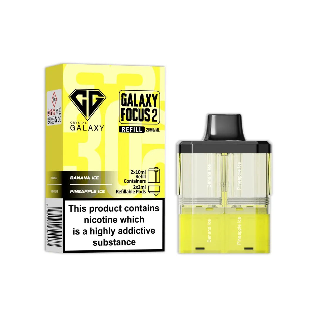 Crystal Galaxy Focus 2 Replacement PODS - 30K Puffs