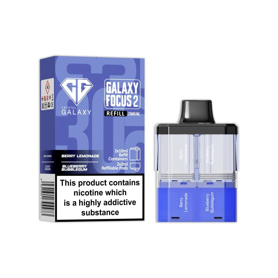 Crystal Galaxy Focus 2 Replacement PODS - 30K Puffs