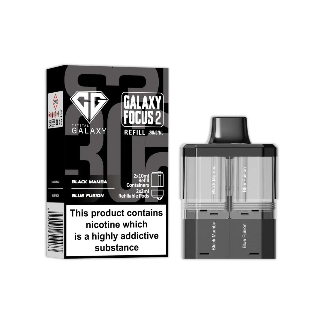 Crystal Galaxy Focus 2 Replacement PODS - 30K Puffs