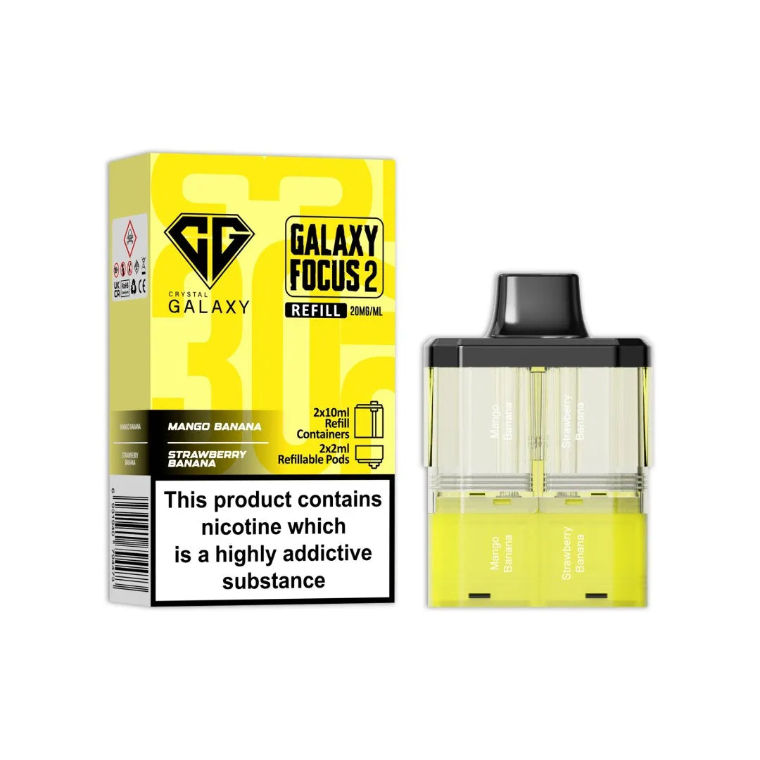 Crystal Galaxy Focus 2 Replacement PODS - 30K Puffs