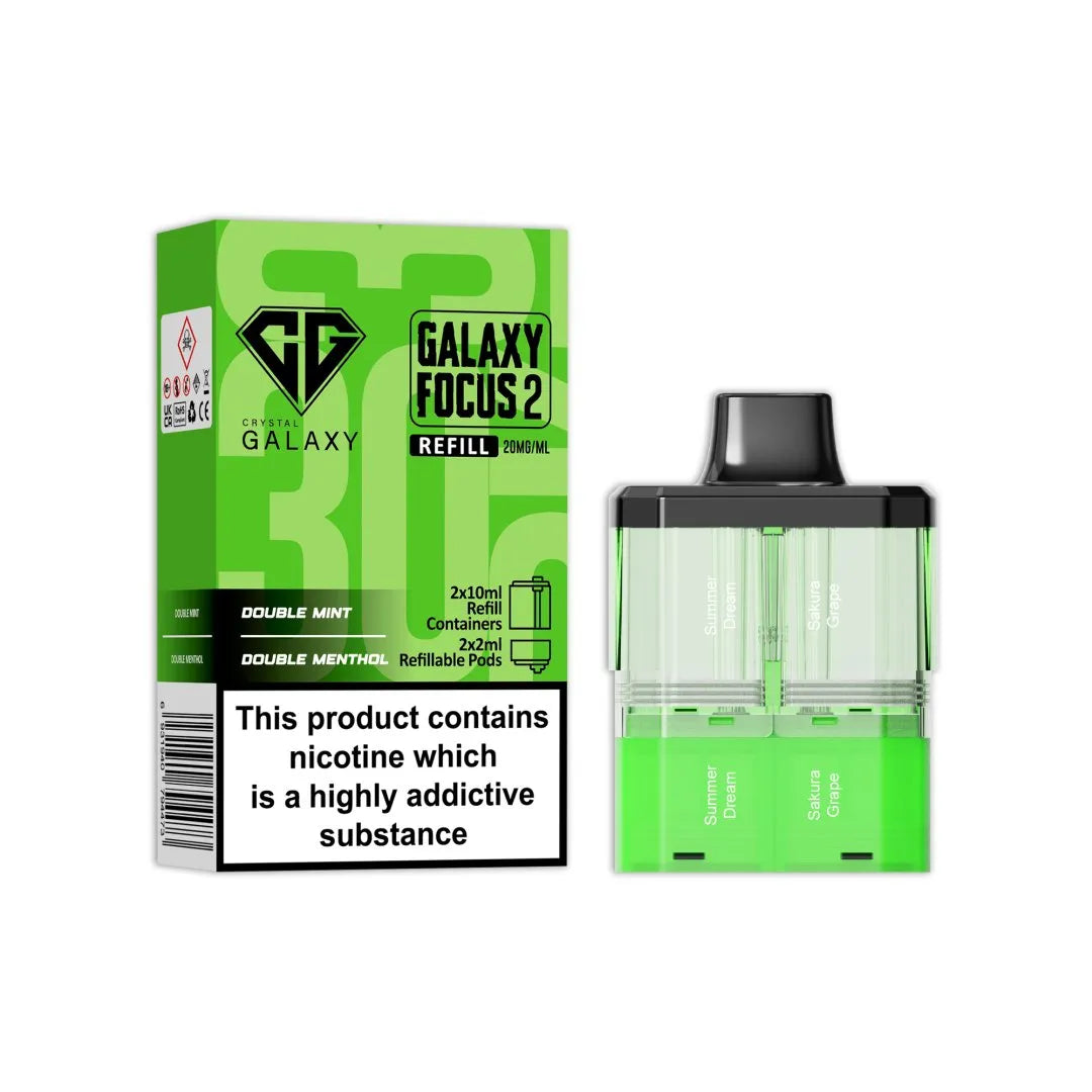 Crystal Galaxy Focus 2 Replacement PODS - 30K Puffs