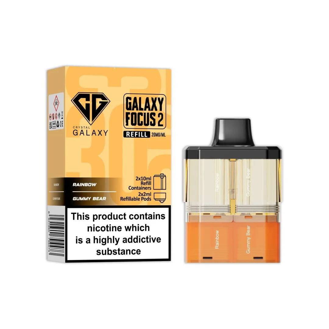 Crystal Galaxy Focus 2 Replacement PODS - 30K Puffs