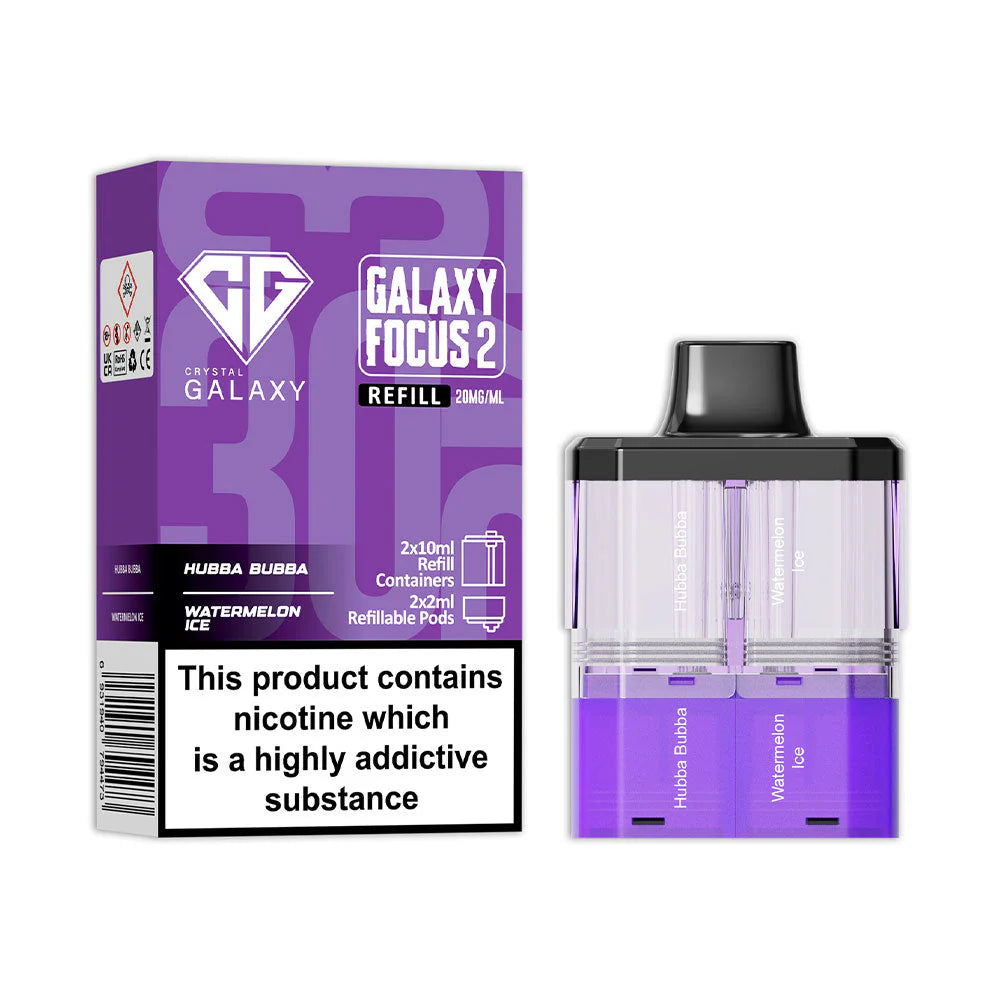 Crystal Galaxy Focus 2 Replacement PODS - 30K Puffs